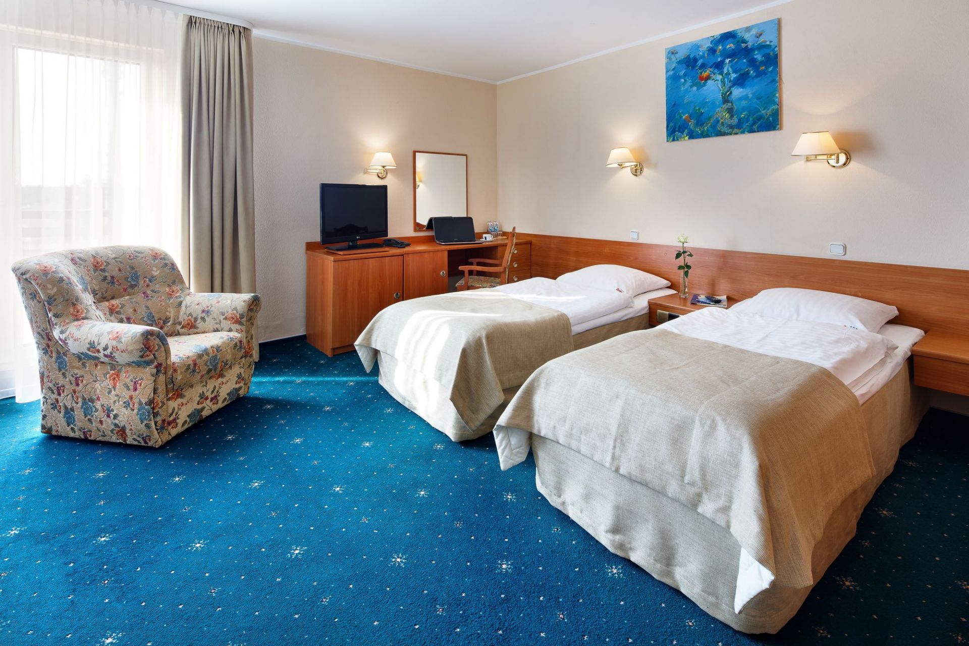 Lux double room - building with an elevator