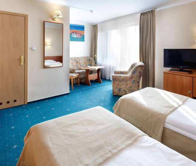 Lux double room - building with an elevator